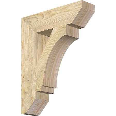 Ekena Millwork Imperial Slat Rough Sawn Bracket, Douglas Fir, 4"W x 16"D x 20"H BKT04X16X20IMP06RDF